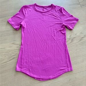 lululemon athletica Hold Tight Women's Short-Sleeve Top in bright pink - size 6
